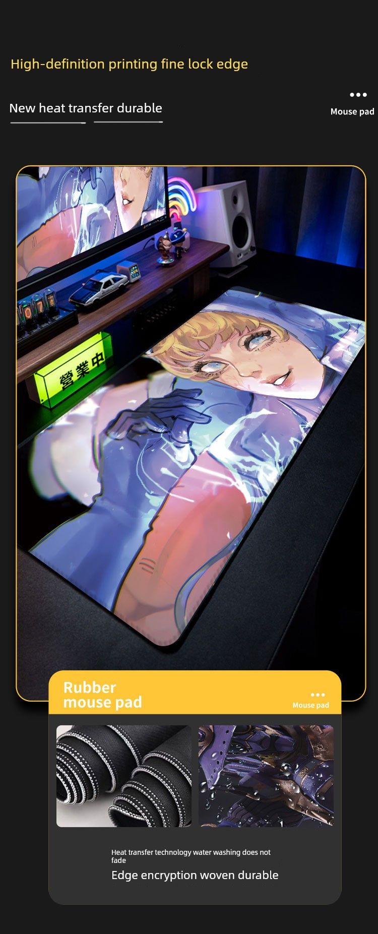 Apex E-Sports Games Mouse Oversized Anime Student Dormitory Computer Keyboard Non Slip Desk Pad_voghion.com