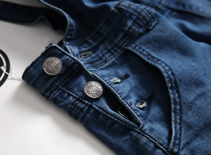 Los pantalones vaqueros de las ligas del dril de algodón de los hombres de la ropa del hombre jadean los mamelucos para los hombres_voghion.com