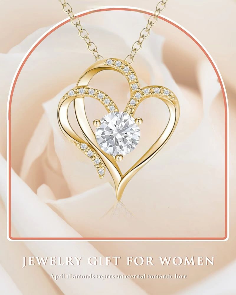 Dubbele harthanger voor vrouwen, populair temperament, veelzijdig en hoogwaardig, sleutelbeenkettingaccessoire_voghion.com