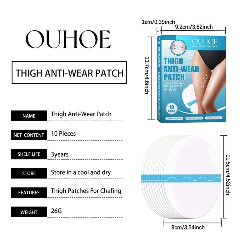 Ouhoe Thigh Anti-Friction Adhesive Thigh, Calf And Heel Anti-Wear Adhesive Breathable Non-Trace Elastic Anti-Friction Adhesive_voghion.com