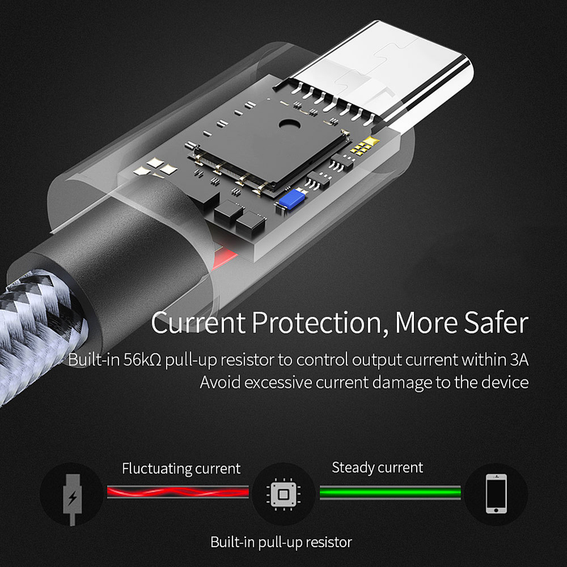 C-tyypin USB-pikalatauskaapeli Huawei P30 P20 Litelle, erittäin nopea latauskaapeli Xiaomi Mi 8 9:lle, Samsung-ladattava_voghion.com