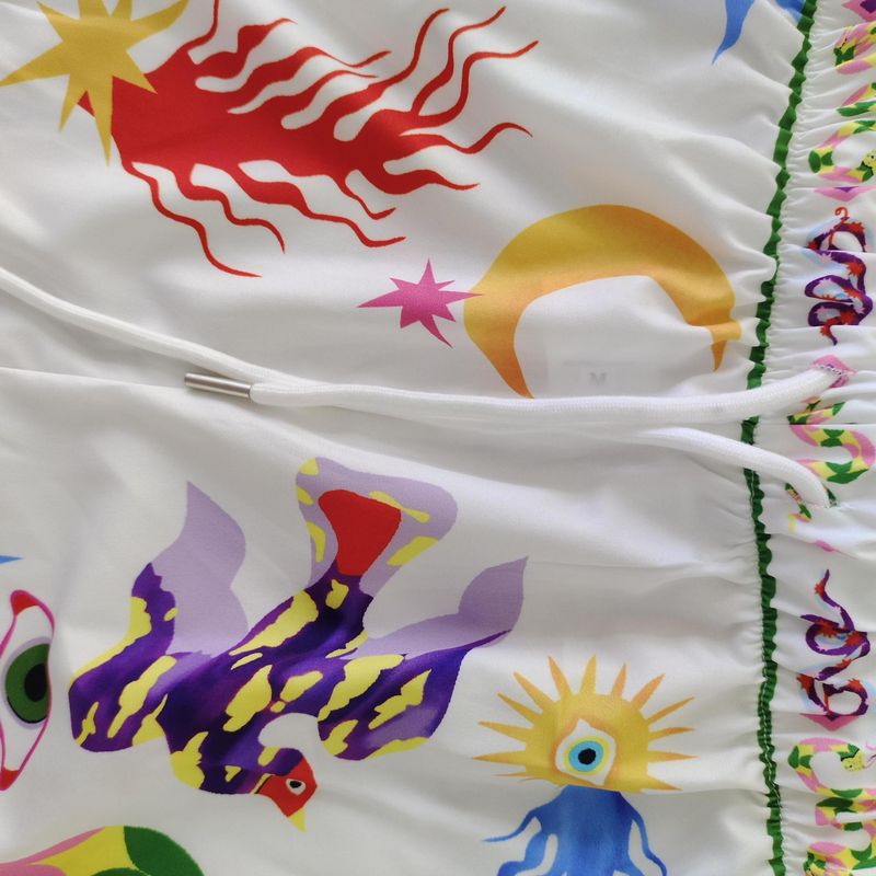 Set di pantaloni moda casual con maniche a 3/4 e stampa pendolarismo nuovo temperamento da donna estate 2024_voghion.com