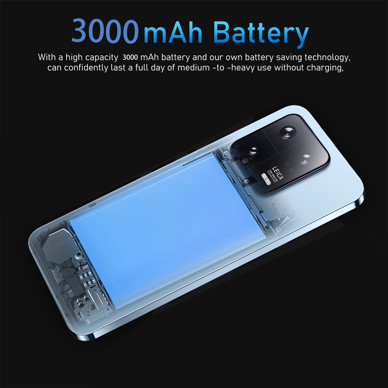 Ny M13 PRO Mobiltelefon 6,8 tum 2GB +16GB Ge 128GB Minneskort 540*960 Pixel Fingerprint Lås upp två SIM-kort och ett TF-kort Mobiltelefon_voghion.com