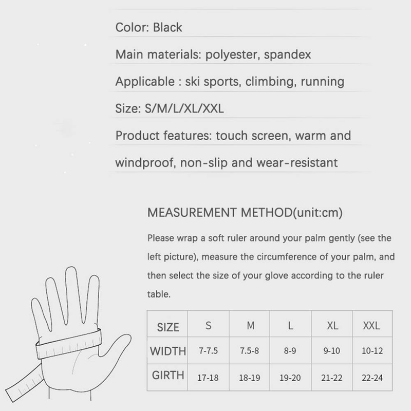 Gants d'hiver chauds pour hommes et femmes, écran tactile, sports de plein air, pêche, anti-éclaboussures, ski, cyclisme, snowboard, gants antidérapants à fermeture éclair_voghion.com