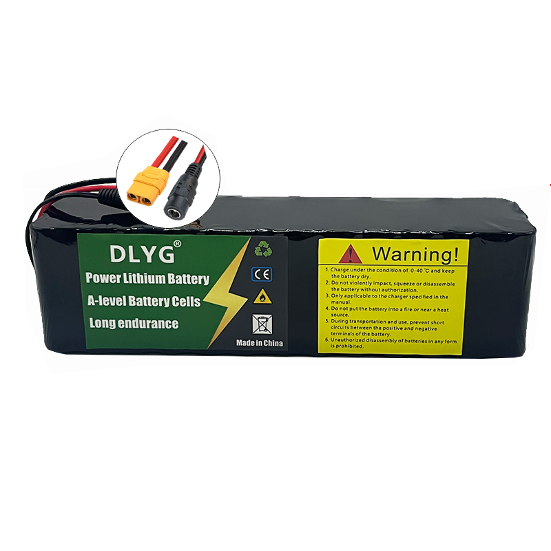 48V 10.5Ah 18650 nofëllbar Lithium Batteriepack 13S3P 500W Power Elektro-Vëlosbatterie, Elektro-Scooter Batterie XT90+DC STECKER_voghion.com