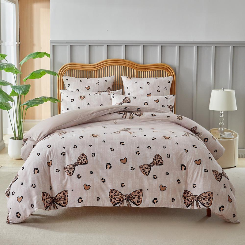 Kids Bedding Set 3-Piece - Soft Cotton Duvet Cover With Pillowcases Cartoon Print Breathable & Hypoallergenic_voghion.com