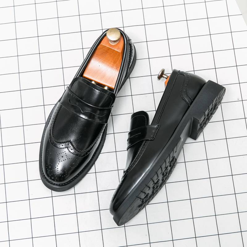 Pointed Casual Moccasins For Men Fringed Slip-on Men's Shoes Beef Soles Bean Boat Shoes Fashion Hair Stylist Fashion Shoes_voghion.com