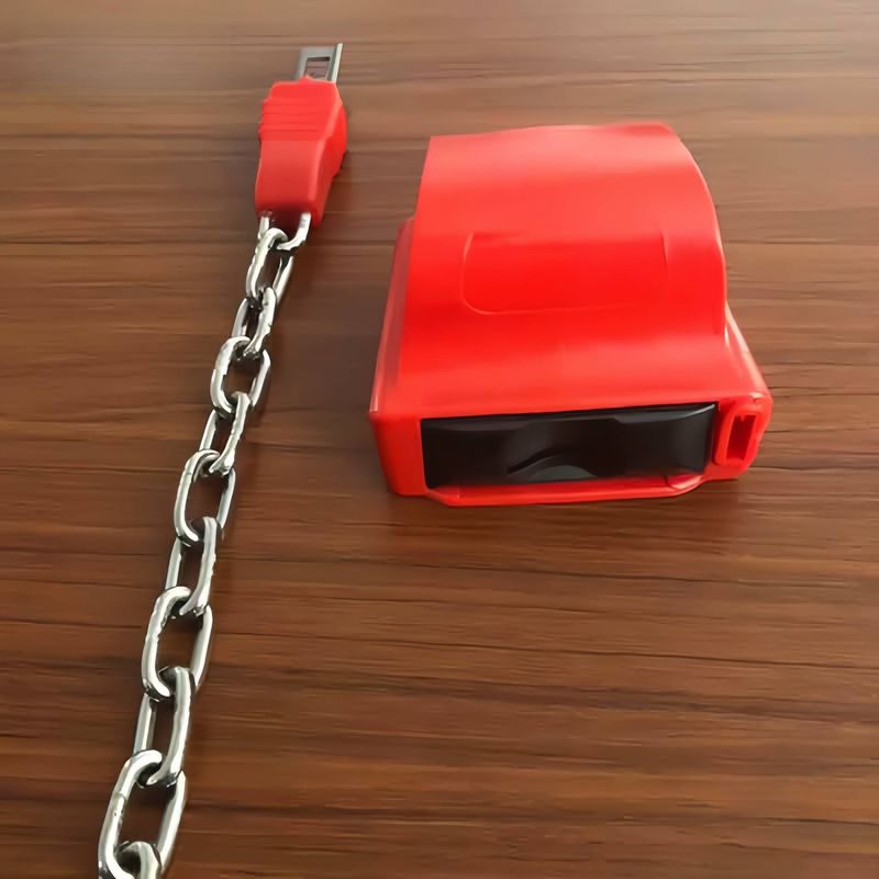 Münzbetriebenes Einkaufswagenschloss – Robuste Sicherheit für Einkaufswagen in leuchtend rotem Design (Modell: MJ-STL08)_voghion.com