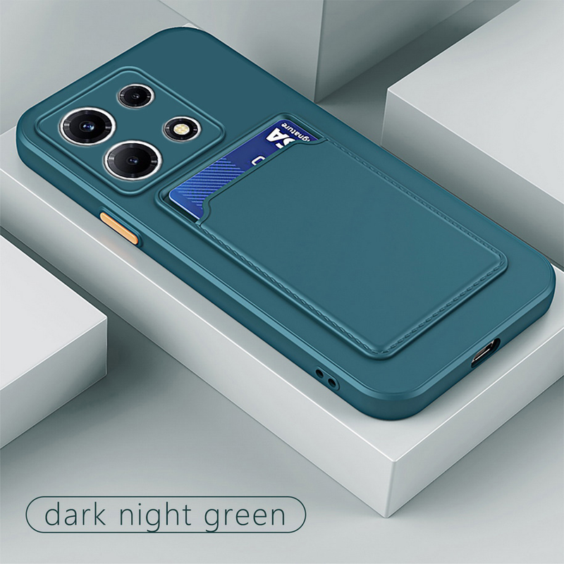Liquid Silicone Case For INFINIX Note 30 VIP note 12 11 Pro 10 Pro Hot 20 20i 20s 11S NFC 11 10T 10S Card Pocket Slot_voghion.com