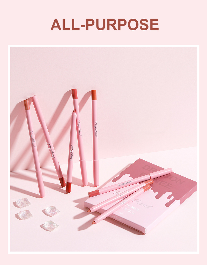 Waterproof Matte Lip Liner Pencil Set - Long-Lasting Lip Contouring Kit, Smudge-Proof Lip Liner Lipstick Pen Combo_voghion.com