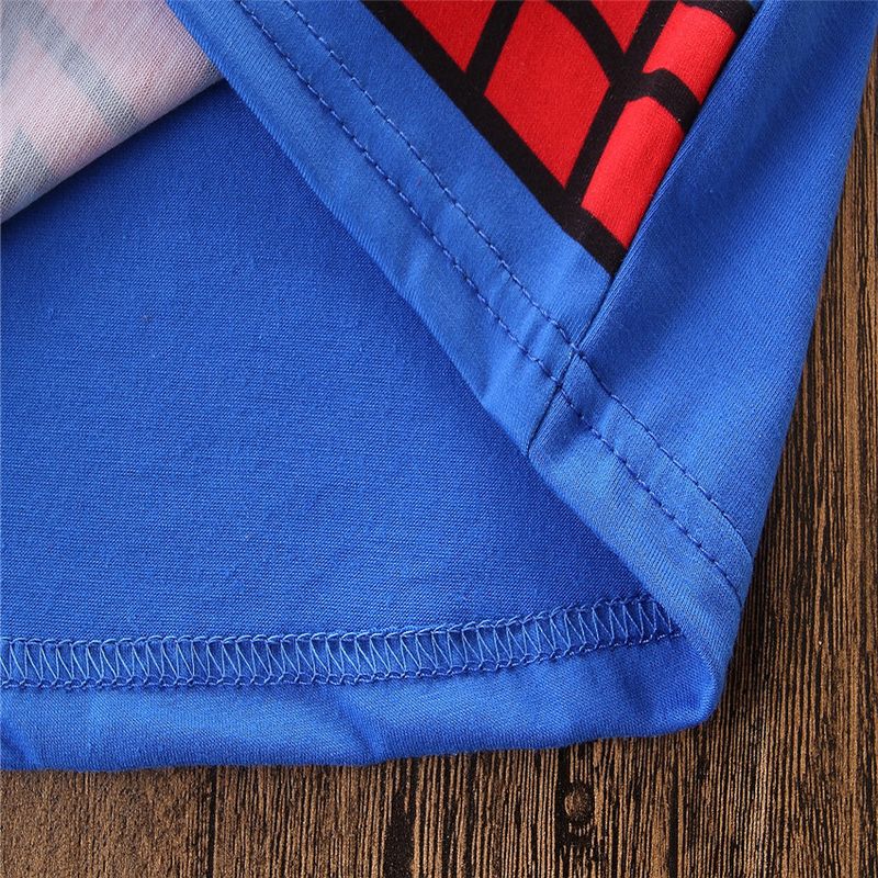 Ropa infantil de primavera y otoño para niños, conjunto de pijama de 2 piezas para fiesta de Halloween, traje de casa con forma de héroe_voghion.com