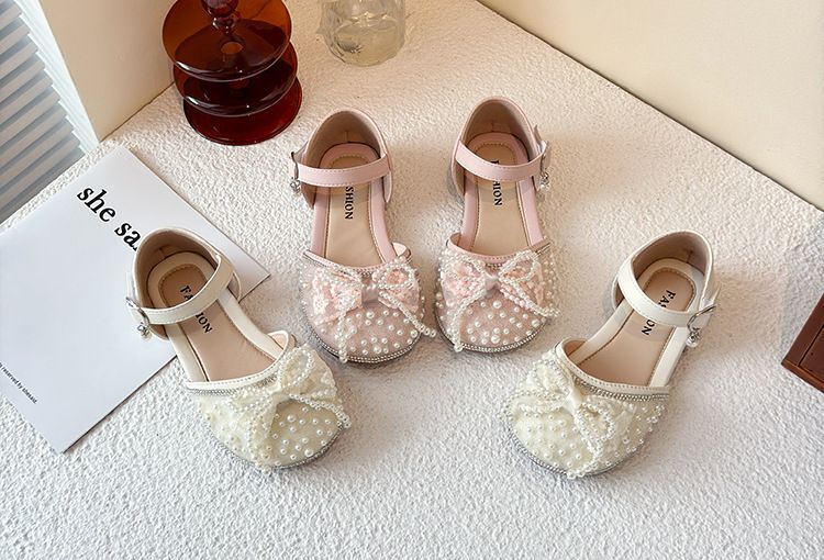 Children's Little Fragrant Princess Shoes 2025 Spring And Summer New Korean Edition Girls' Soft Bottom Butterfly Knot_voghion.com