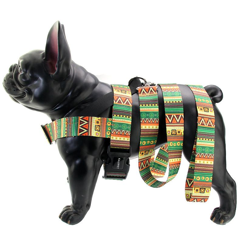 Coleira estilo colete para cães Teddy, Bulldog Francês, Corgi, cães médios e pequenos, acessórios para animais de estimação_voghion.com
