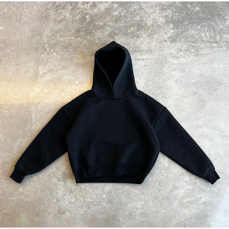 Europe And The United States Cross-border Casual Simple Couple Fashion Hoodie Sweatshirt Solid Color Loose Sweater Sweatpants Set_voghion.com