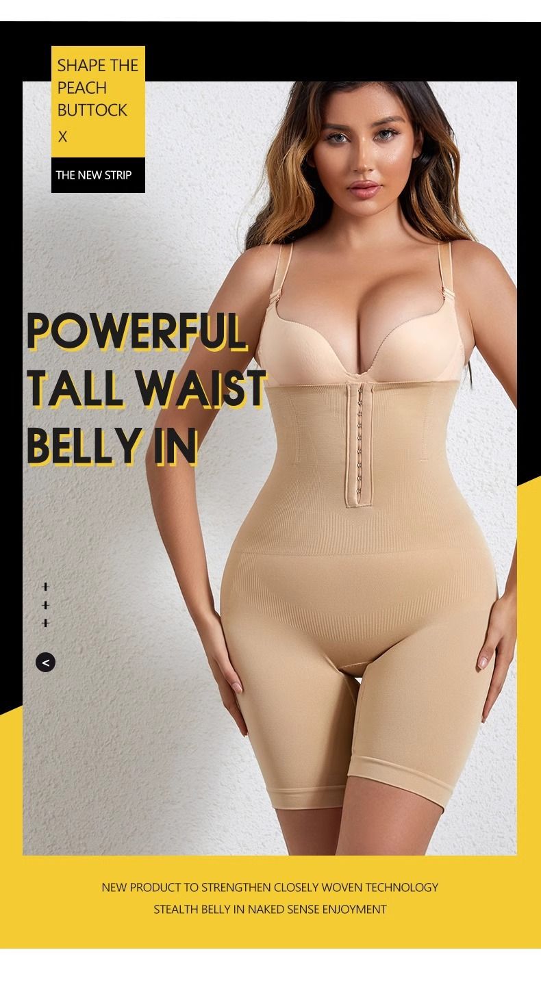 Waist corset hip lift tight breasted seamless flat Angle plus size hip lift pants_voghion.com