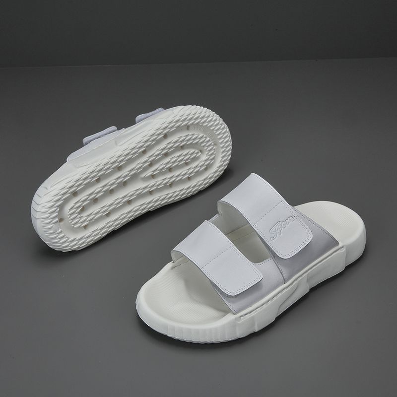 Unschlagbare Qualität Preiskontrollierte Herren-Hausschuhe, Sandalen aus echtem Leder, vielseitige Trend-Casual-Trendschuhe, können äußerlich getragen werden_voghion.com