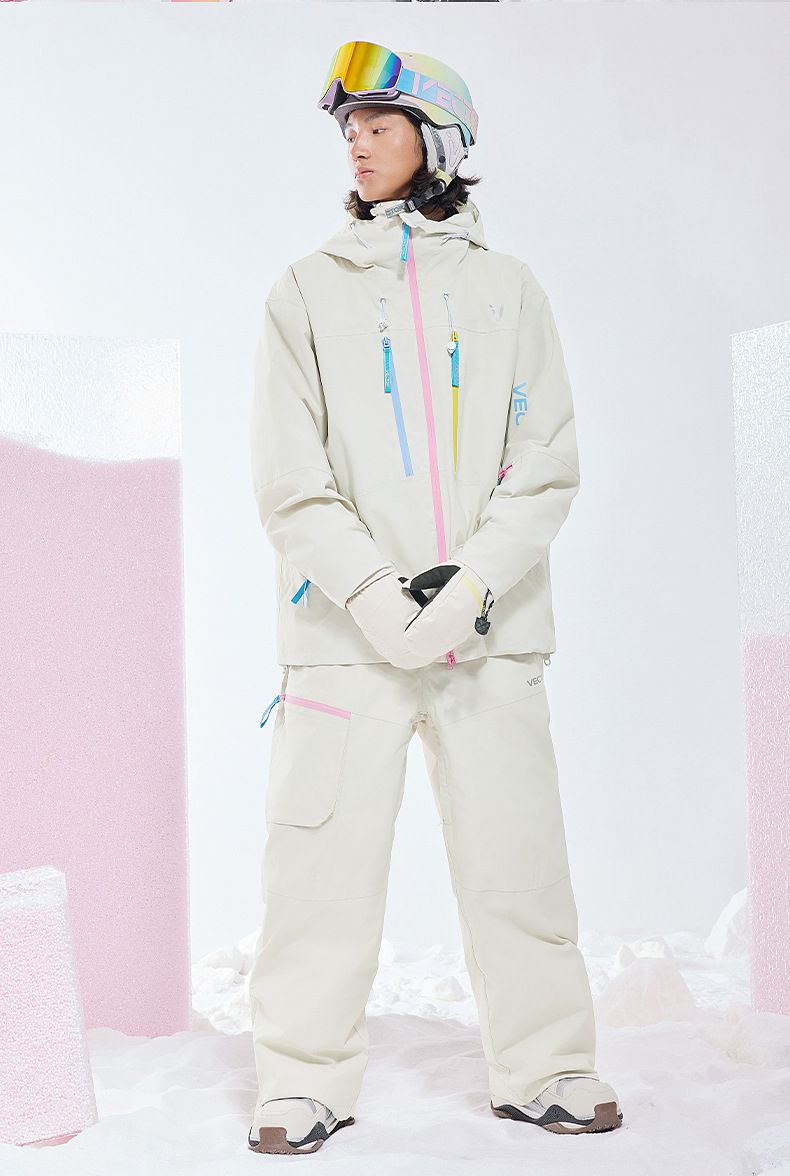 Unisex Ski Jacket & Pants Set – 20K Waterproof Snowboarding Outfit – Windproof Thermal Insulation – XS-XXL_voghion.com