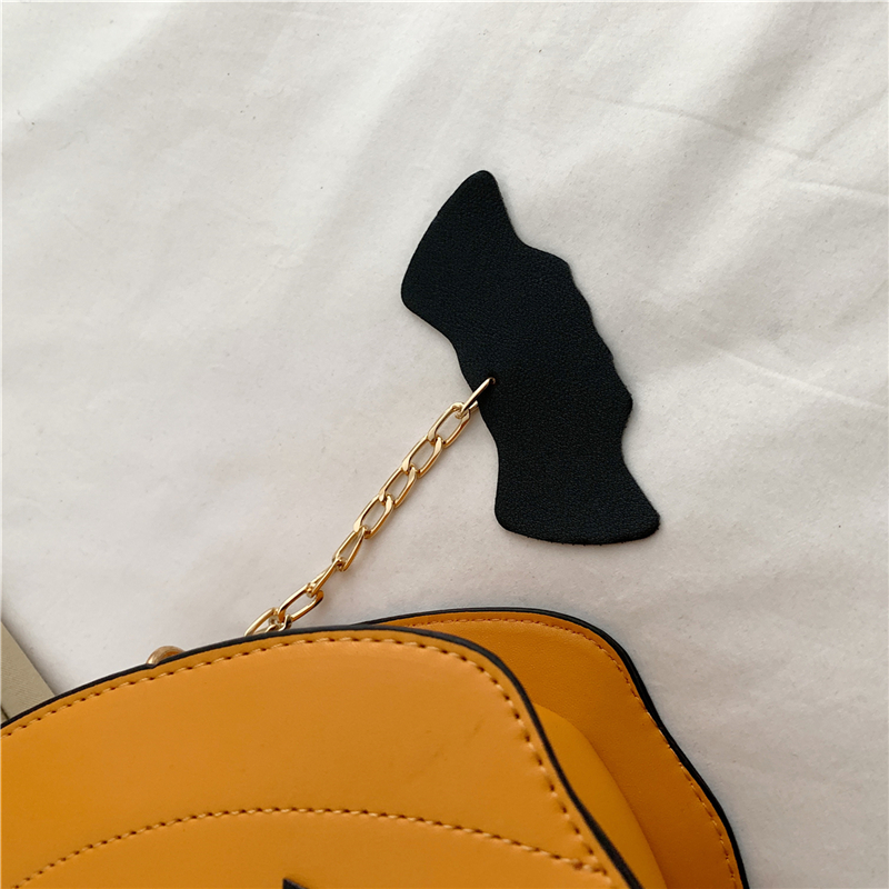 Super fuoco parodia zucca pipistrello pu borsa a tracolla divertente divertente personalità stereoscopica borsa a tracolla del fumetto ragazza_voghion.com