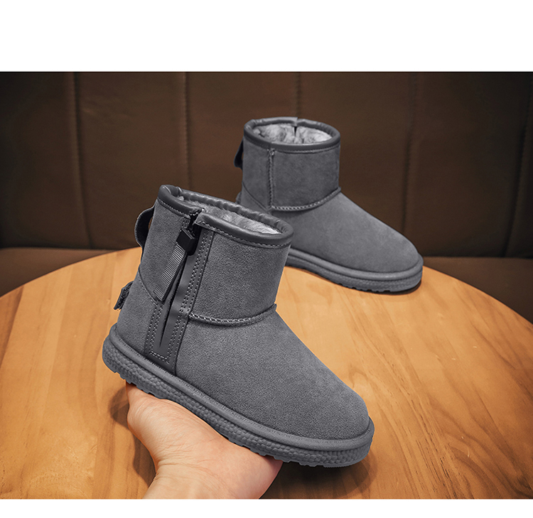 Bottes de neige d'hiver plus velours chaud plus coton chaussures garçons et filles, grands enfants en plein air_voghion.com