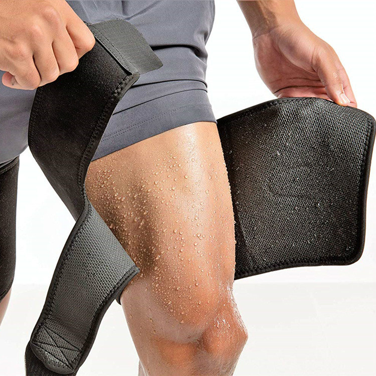 Leggings verstellbare Sport-Leggings-Träger Fitness Running Neopren-Knieschoner Body Beauty Sweat-Leggings_voghion.com