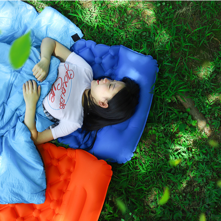Tapis de couchage pour tente d'extérieur, tapis de camping ultra léger et portable, tapis imperméable Pentagon, tapis gonflable en TPU à diamant unique_voghion.com