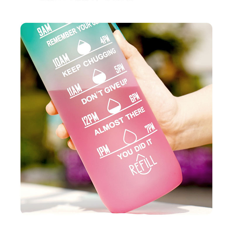 Taza de agua con gradiente, taza espacial de gran capacidad de 1 l, taza con pajita y cuerda, taza de agua para deportes al aire libre_voghion.com