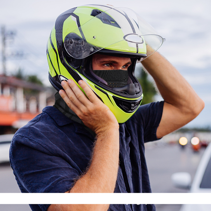 Unisex strikket bib-maske Varm halsmaske Vindtett øremaske skimaske_voghion.com