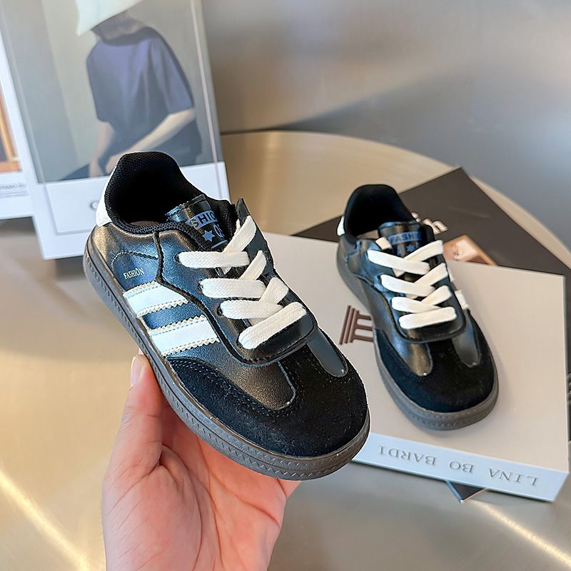 Pantofi sport pentru copii 2023 Toamna nouă din piele Gump pentru băieți și fete, pantofi sport la modă pentru campus, pantofi casual_voghion.com