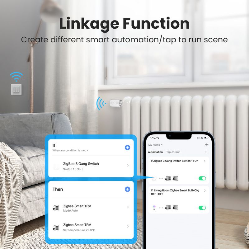 Tuya Zigbee Thermostaat Radiator Vae Temperatuurregelaar Slimme Automatisering Via SmartLife Alexa Google Home_voghion.com