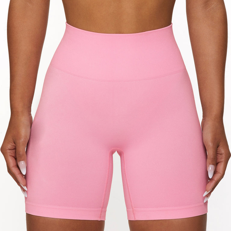 LazyZoom Seamless Solid Color Knitted High Elastic Bra Underwear Pants Running Sports Fitness Yoga Suit Set_voghion.com