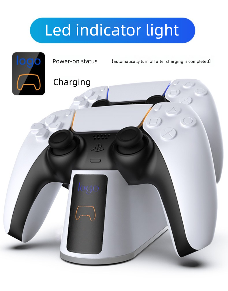 PS5 SLIM PRO Controller RGB Colorful Light Base Dual Fast Charging Dock Charger Gaming Accessories_voghion.com