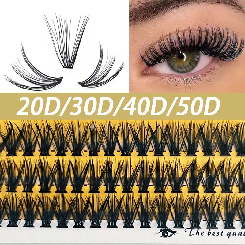 20D/30D/40D/50D False Eyelashes - Self-Application Cluster Lashes (Natural & Voluminous, Easy DIY For Everyday Wear)_voghion.com