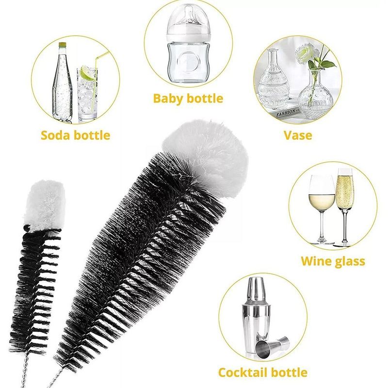 Trinken Weinglas Flasche Tasse Reinigung Soda Stream Flaschen Bürste Mit Buchenholz Griff Glaswaren Gläser Reiniger Küchen Reinigungs Werkzeug_voghion.com