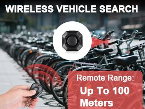 Alarme de vélo rechargeable par USB, alarme de moto max. 110 dB avec télécommande et 7 niveaux de sensibilité, alarme antivol avec capteur de mouvement et vibrations_voghion.com