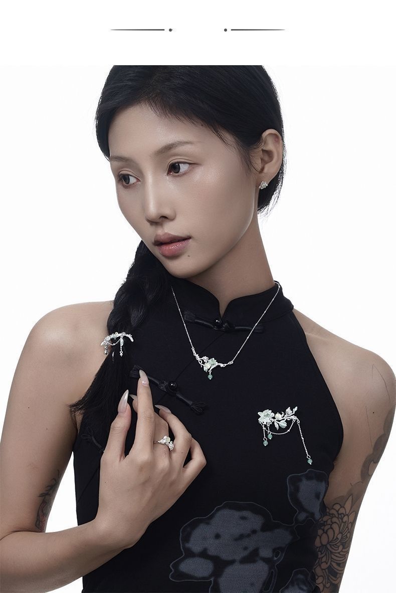 Jasmine Brooch Women's High-end Exquisite Fashion Design Sense High-end Sense Light Luxury Pin_voghion.com
