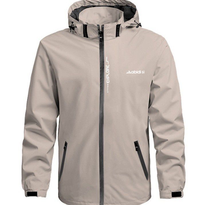 Giacca da corsa per esterni 3 in 1 con cappuccio, motivo stampato, staccabile, antivento, impermeabile, giacche da uomo e da donna_voghion.com