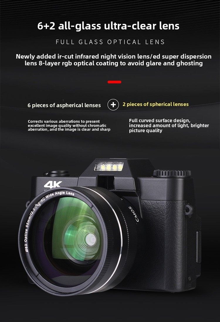 【Alta qualità】 R10 Nuova fotocamera digitale mirrorless entry-level 4K HD da 48,0 milioni di pixel per viaggi a casa con WIFI_voghion.com