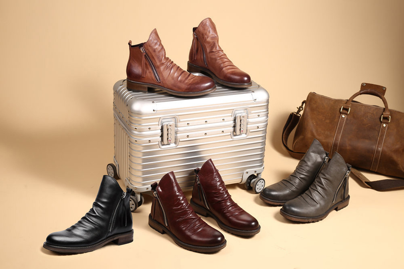 HPIOPL grenzüberschreitendes neues Produkt, doppelseitiger Reißverschluss, rutschfeste Unterseite, Herrenstiefel, Herrenschuhe, Quastenstiefel, Herren-Lederstiefel, 48 große Größe_voghion.com