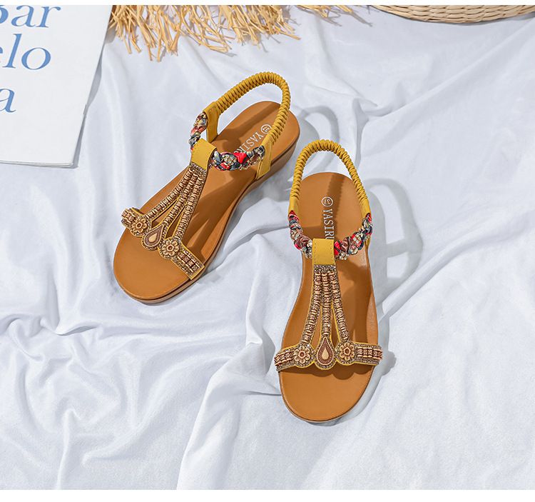 New All-in-one Fashion Trend Women's Sandals Elastic Strap Light Comfortable Sandals_voghion.com