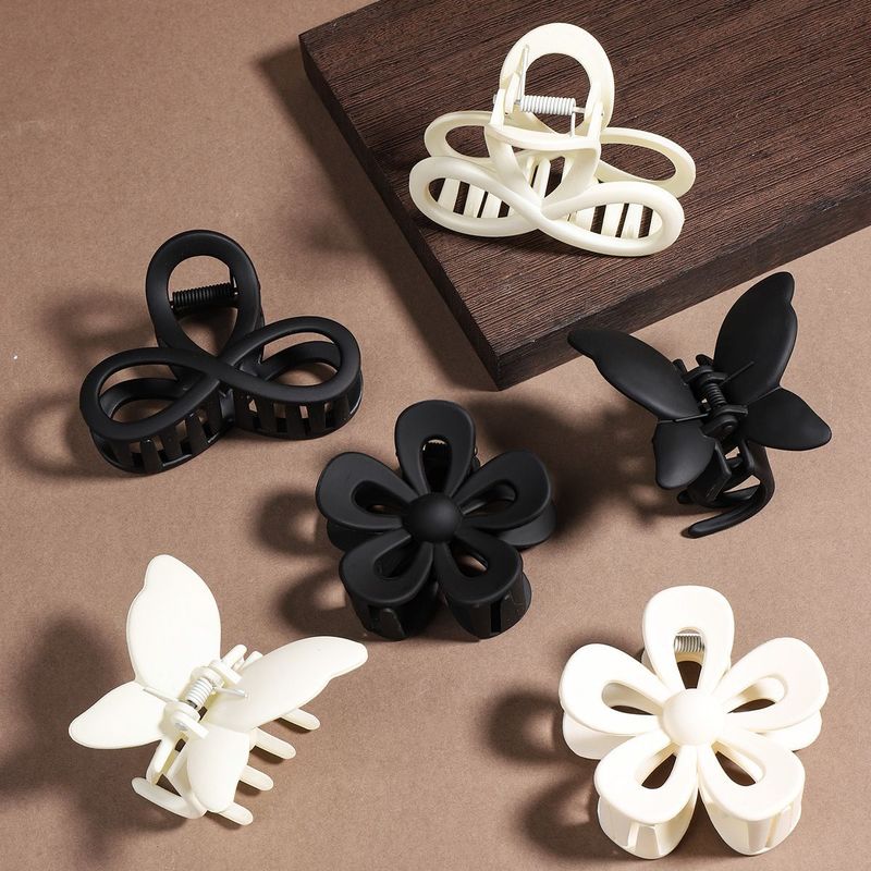 Klassisches Basic Haarspangen-Set – Große matte Haifisch-Clips für stylische Hochsteckfrisuren – Elegante minimalistische Farbkollektion_voghion.com