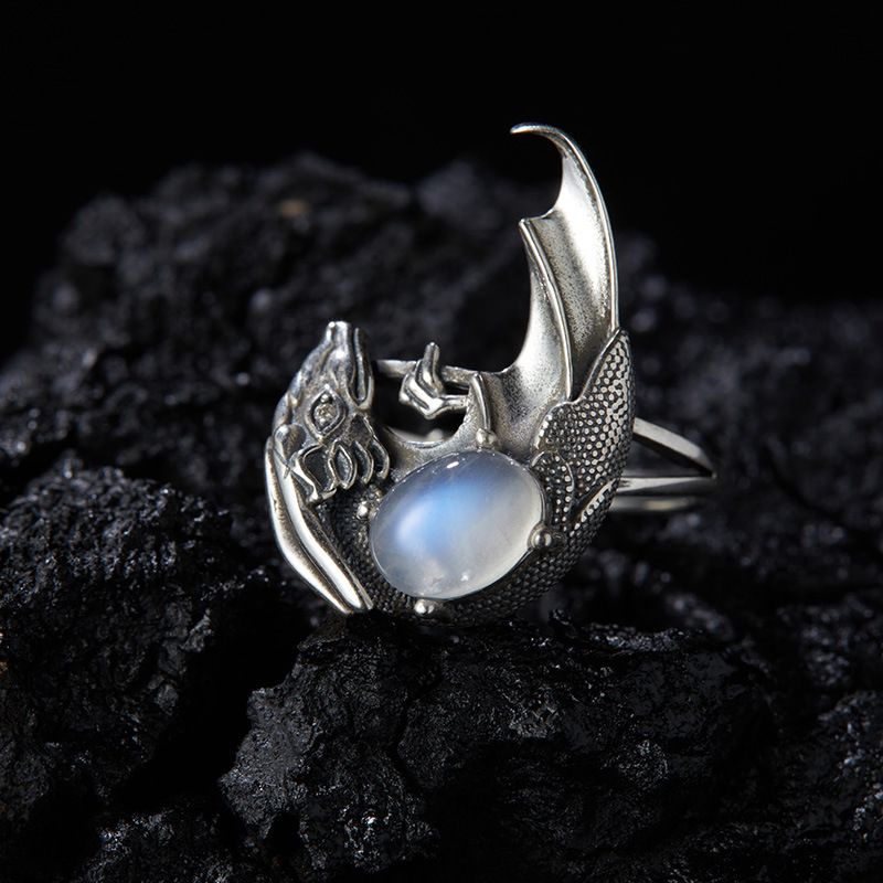 Anello di gioielleria naturale puro con pietra preziosa colorata tailandese, per uomini e donne, in argento semplice_voghion.com
