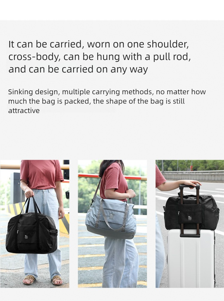 Grote bagage voor kleding, kan worden gebruikt als trolley, korte reistas, schoudertas of handtas_voghion.com