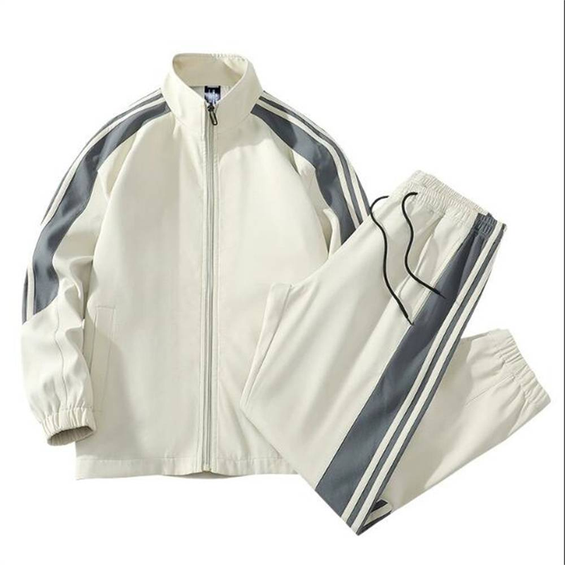 Autumn 2025 European-USA Style Fashion Tracksuits Men's Stand Collar Long Sleeve Zipper Sweatshirts + Sweatpants 2 Piece Casual Sport Sets M-4XL_voghion.com