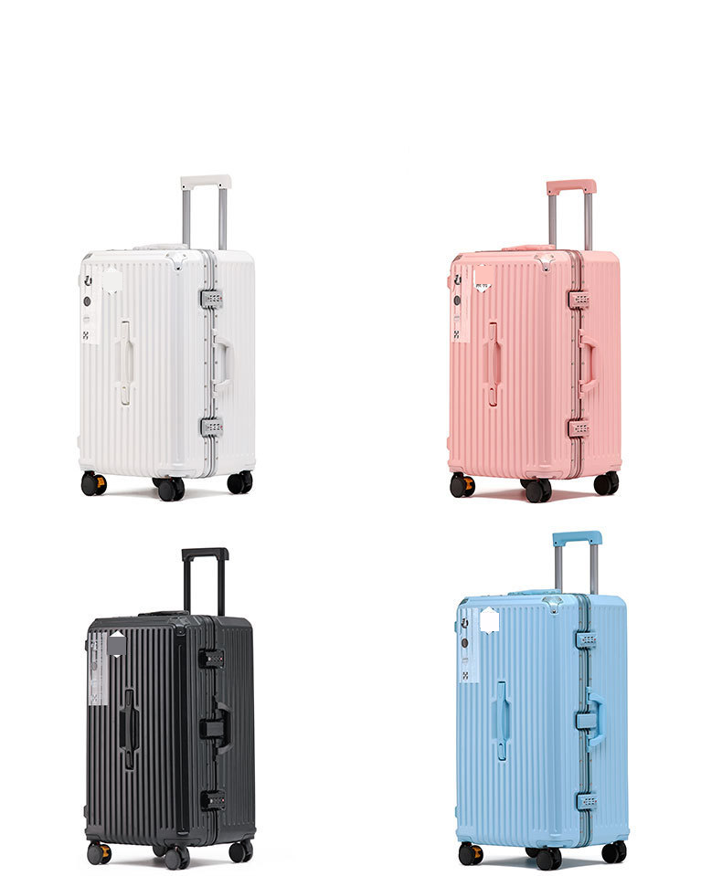 Valigia resistente in ABS+PC con ruote girevoli e lucchetto TSA - Valigia leggera per i viaggi, disponibile in diverse misure (20/24/26/28 pollici)_voghion.com