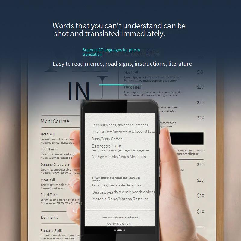 F13A Smart Language Translator Device - Offline Voice Translation For 60+ Languages, Compact & Portable For Travel, Business_voghion.com