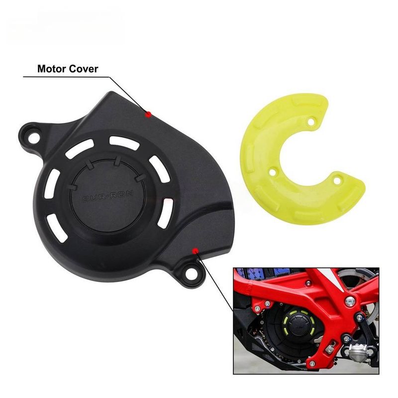 Protezione universale per coperchio statore per moto - Protezione in lega di alluminio resistente per moto da cross e fuoristrada (135x105x35 mm)_voghion.com