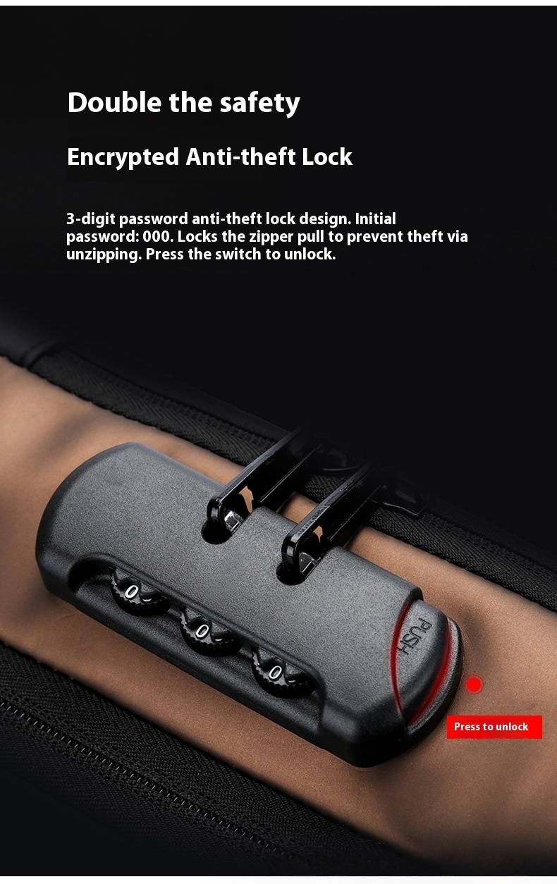 Borsa da petto per ciclismo urbano - Borsa a tracolla antifurto per uomo, borsa a tracolla leggera in nylon traspirante con blocco password_voghion.com