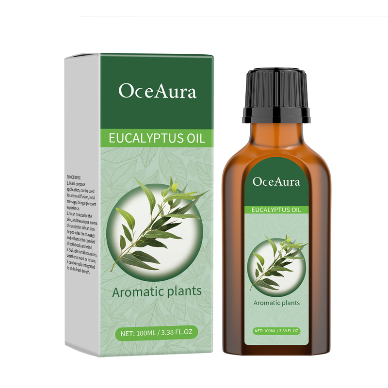 OceAura Eucalyptus Body Essential Oil Gently Moisturizes And Moisturizes With A Refreshing Aroma Soothing And Relaxing Topical Massage_voghion.com