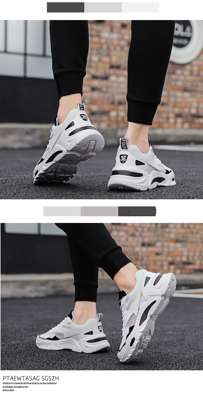 2024 summer mesh shoes men's shoes breathable hollow mesh small size young men's casual sports shoes running shoes_voghion.com
