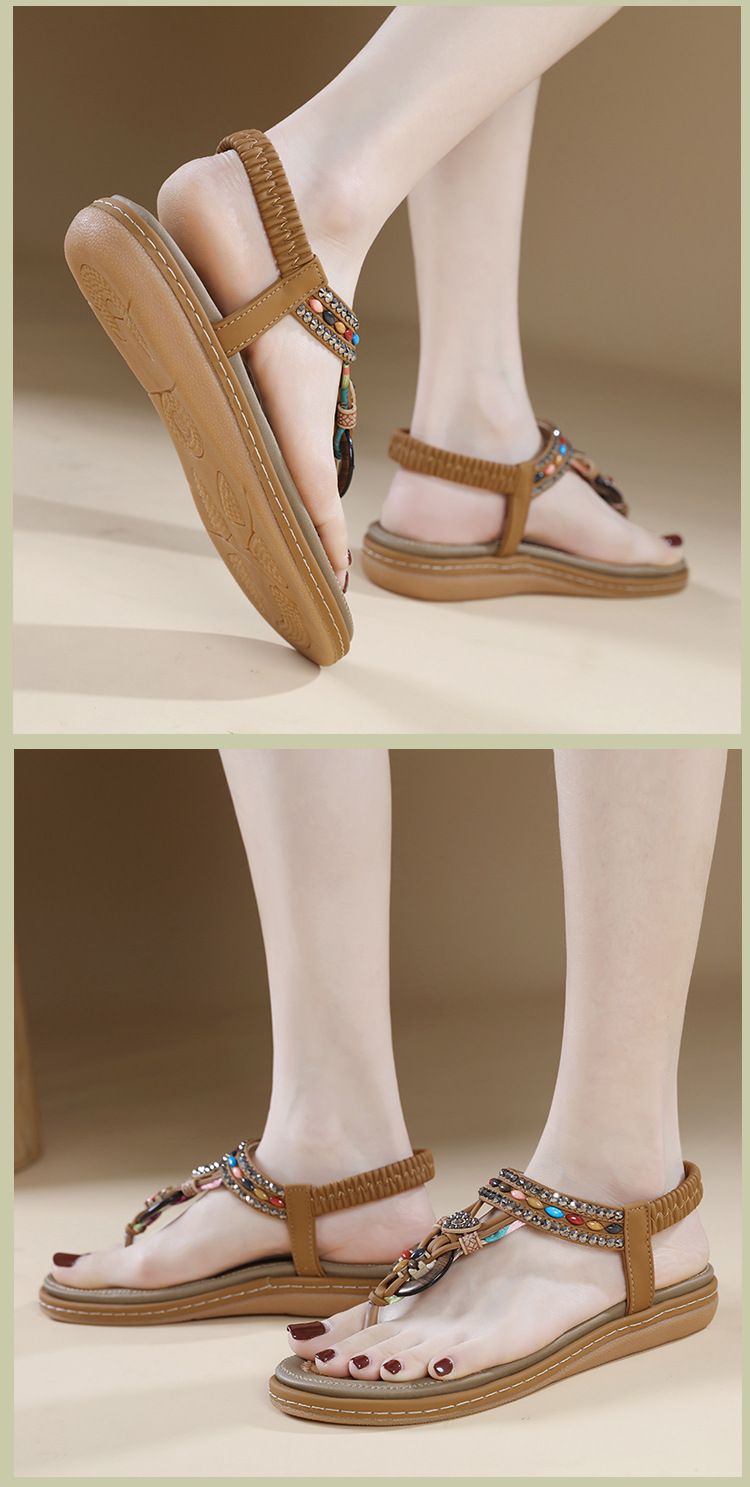 W676-2 New 2025 Toe-Post Rhinestone Sandals For Women Comfortable_voghion.com